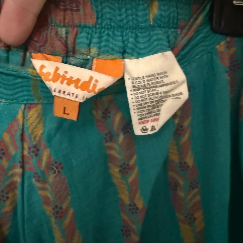 Fabindia Women Turquoise Cotton Salwar - Picture 11 of 15